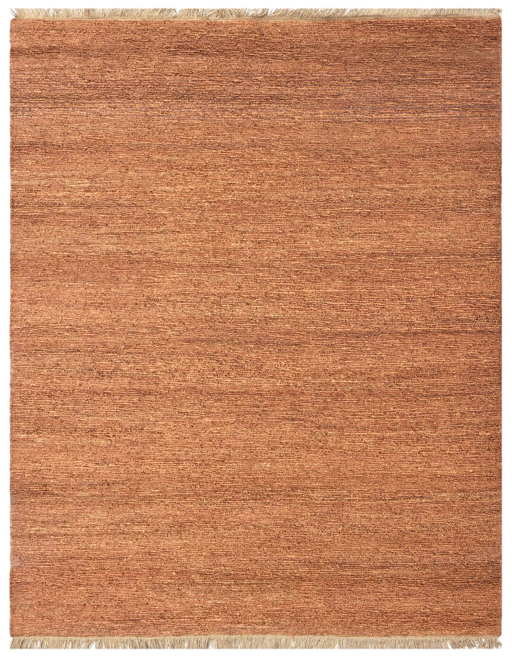 Terracotta Luxe Hand Knotted Jute Area Rug