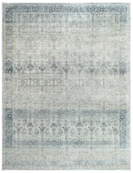 Olive Vintage Hand Knotted Area Rug