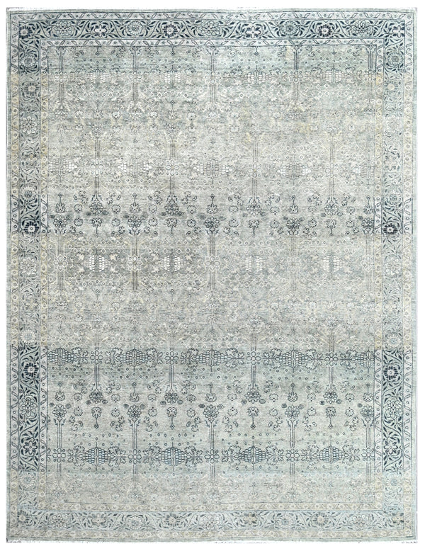 Olive Vintage Hand Knotted Area Rug