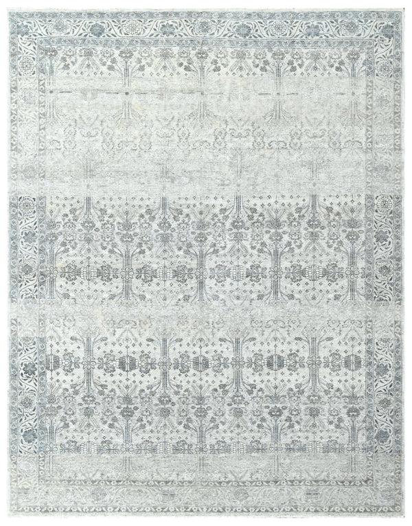 Mink Textured Vintage Hand Knotted Area Rug