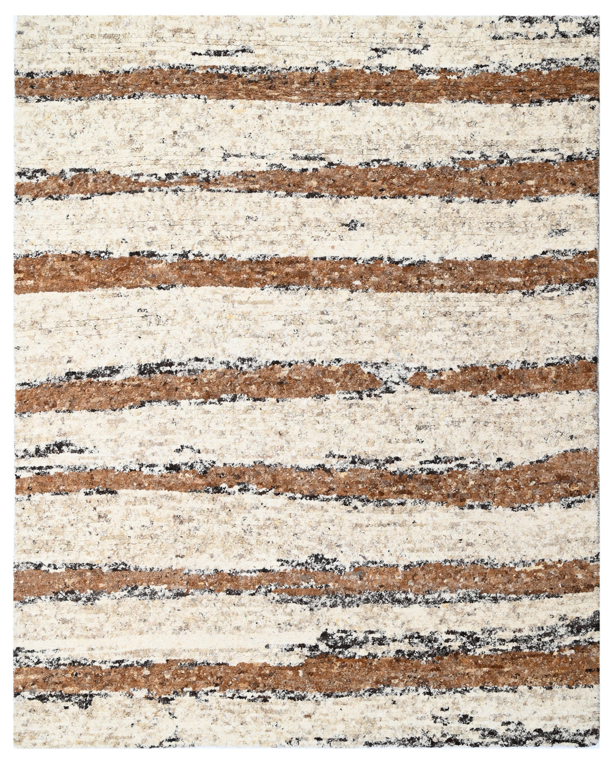 Rocky Earthy Rug Rocky Beach Hand Knotted Wool Rug – Bhadohi Carpets