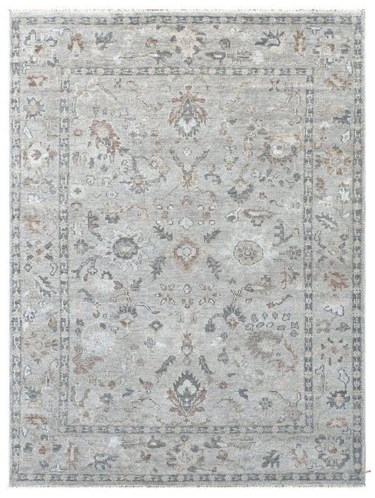 Silver Ash Hand Knotted Heritage Wool Rug