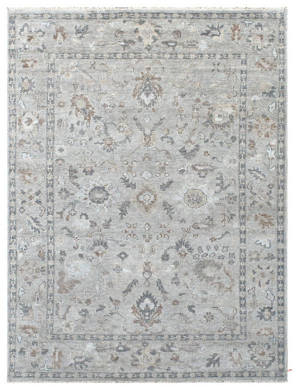 Silver Ash Hand Knotted Heritage Wool Rug