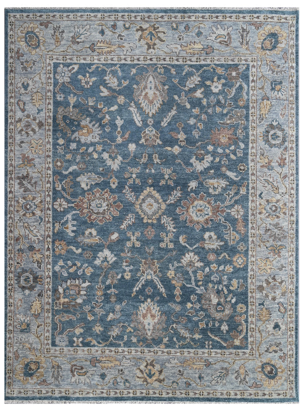 Royal Indigo Hand Knotted Heritage Wool Rug