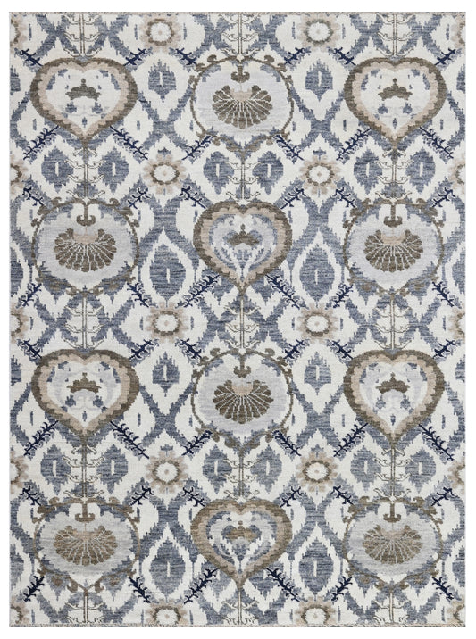 Imperial Ikat Hand Knotted Wool Rug