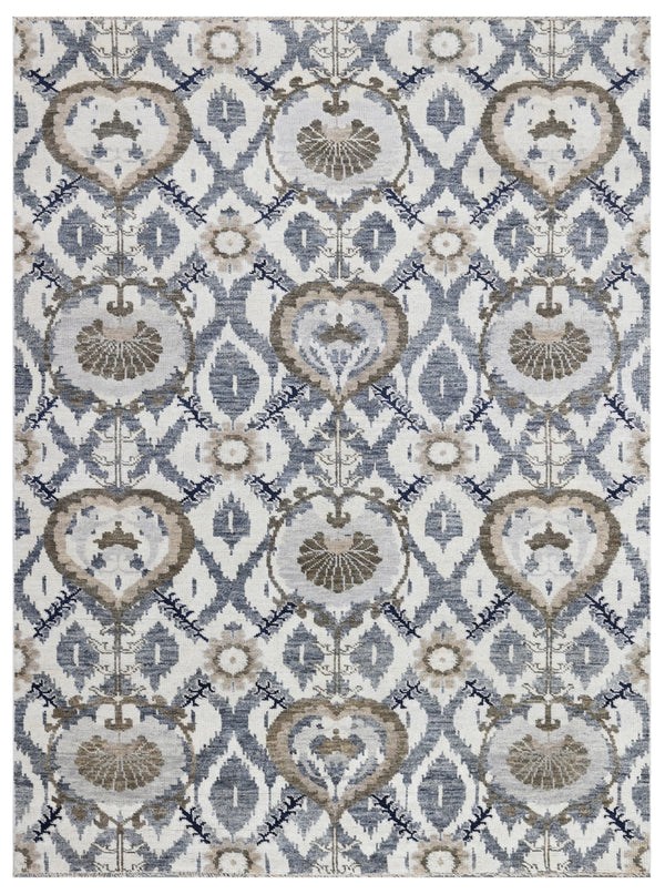 Imperial Ikat Hand Knotted Wool Rug