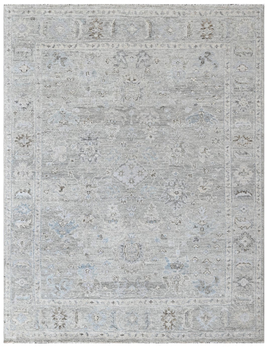 Ivory Frost Hand Knotted Wool Rug