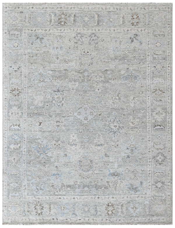 Ivory Frost Hand Knotted Wool Rug