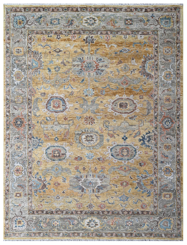 Ethnic Gold Wool Carpet