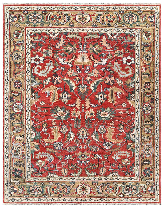 Imperial Ruby Hand Knotted Wool Rug