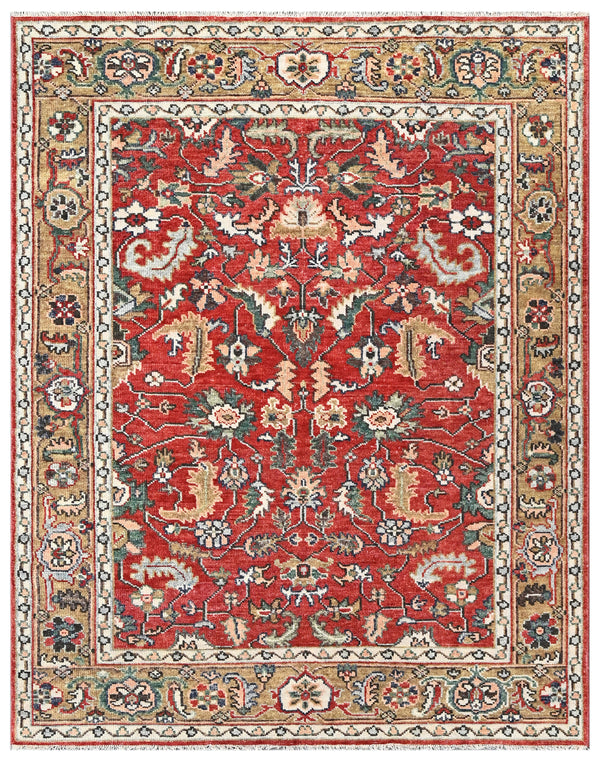 Imperial Ruby Hand Knotted Wool Rug