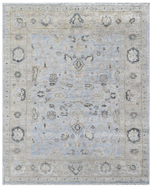 Silver Sky Hand Knotted Wool Rug