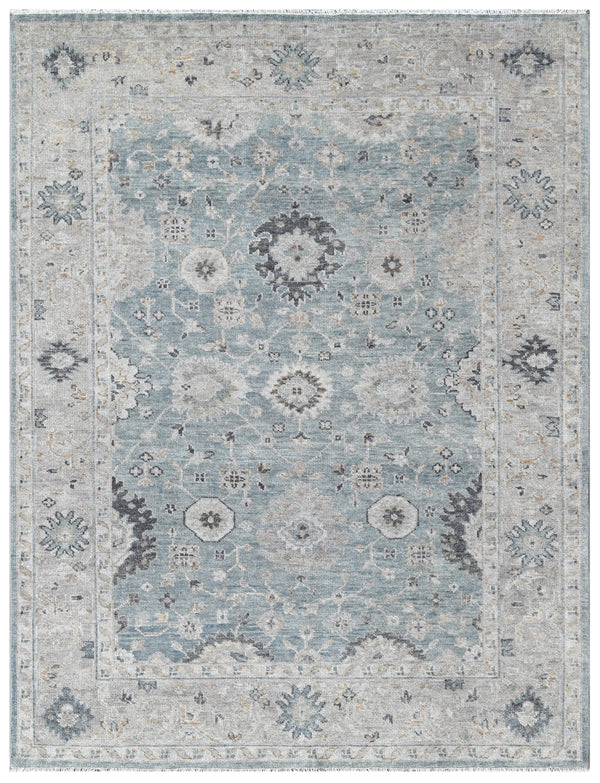 Ocean Mist Hand Knotted Wool Rug