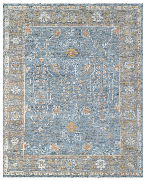 Seaweed Olive Hand Knotted Wool Area Rug