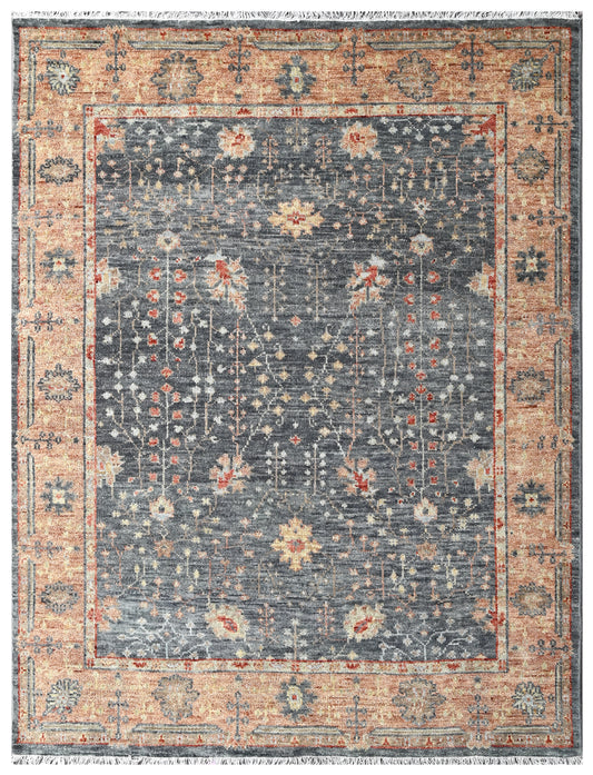 Shadow Flat Earth Hand Knotted Wool Rug