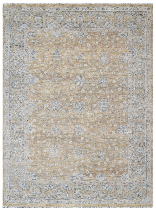 Stone Lake Sage Grey Hand Knotted Wool Rug