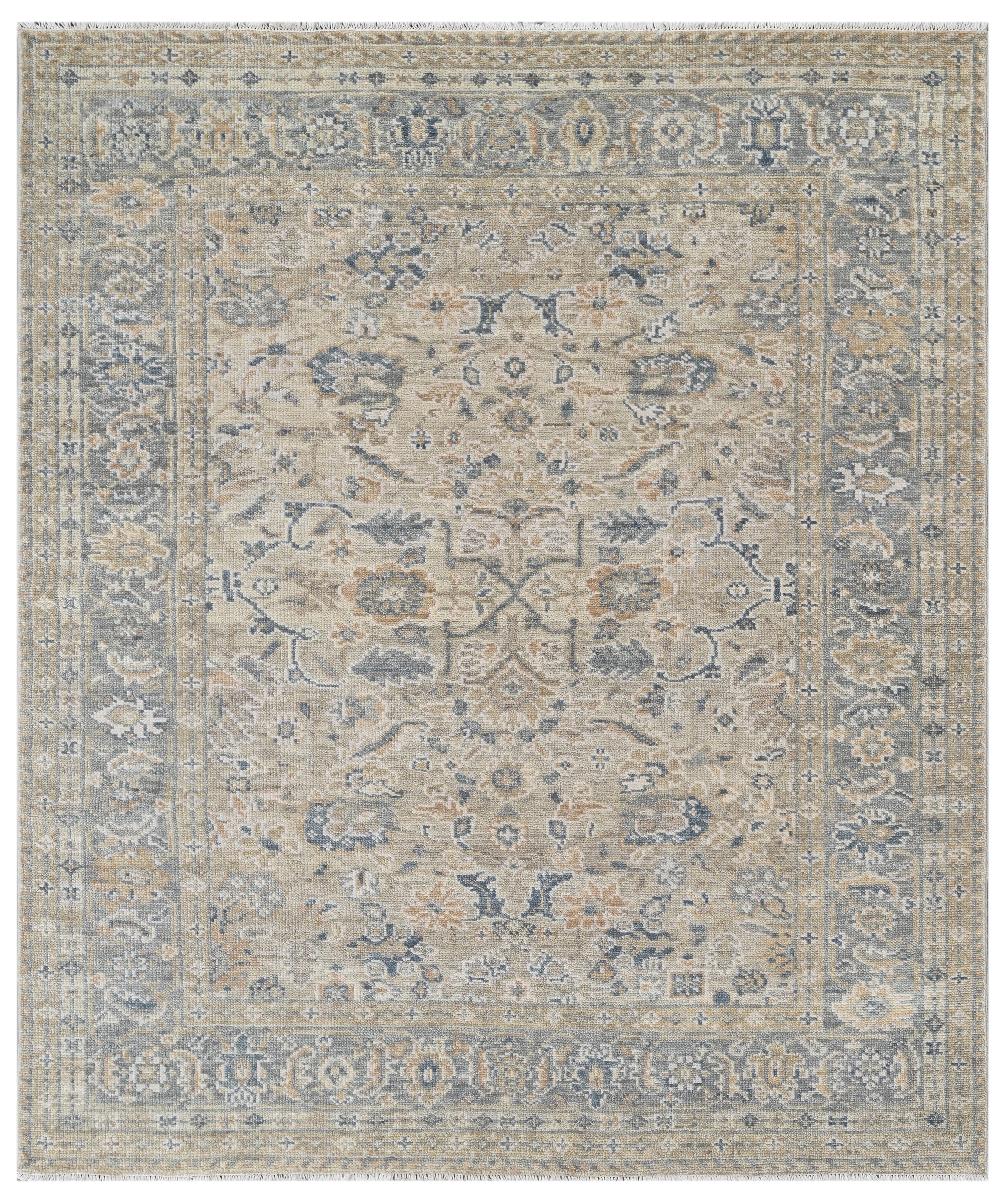 Echoes of Eden Hand Knotted Wool Rug – Bhadohi Carpets