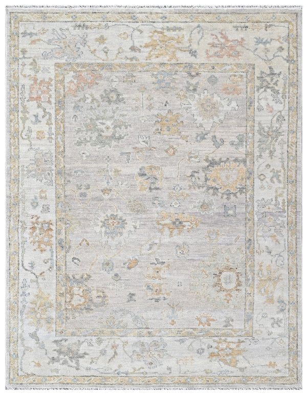 Off White Vintage Hand Knotted Wool Rug