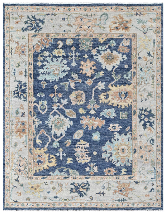Luxury Royal Blue Wool Carpet