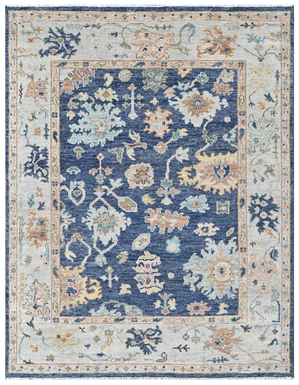 Luxury Royal Blue Wool Carpet