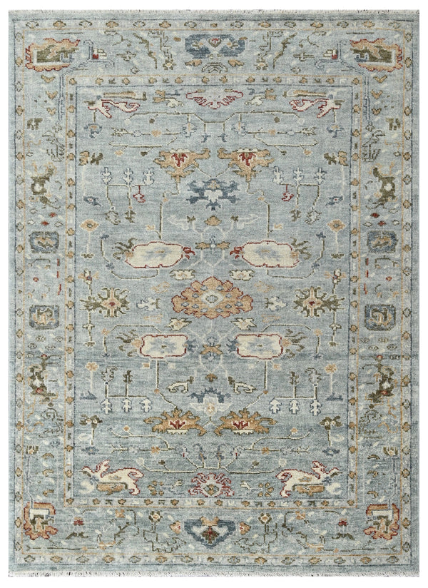 Silver Sky Hand Knotted Rug