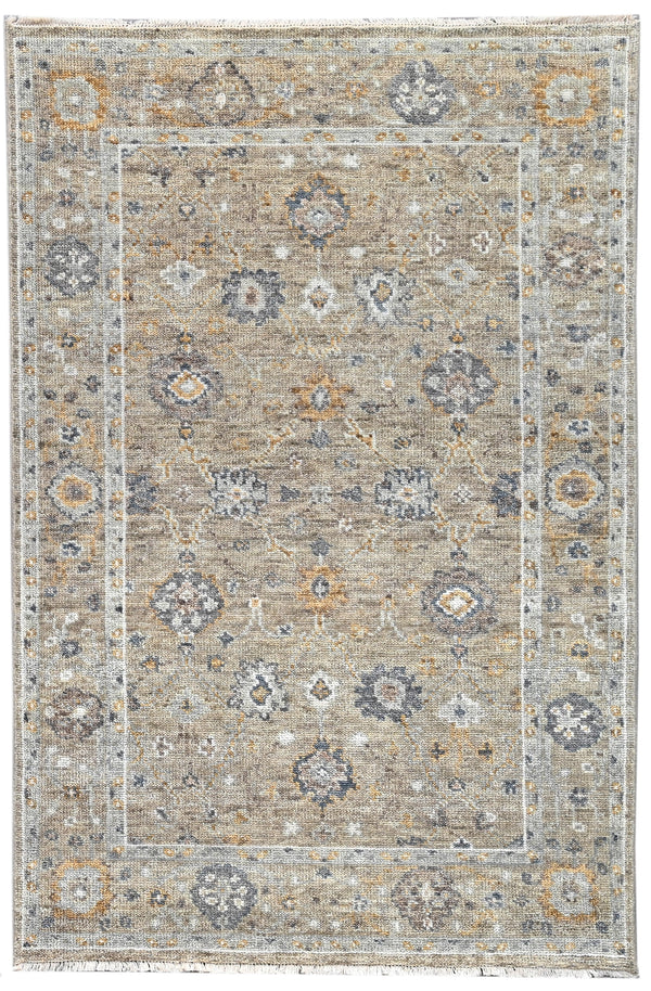 Camel Vintage Hand Knotted Wool Area Rug