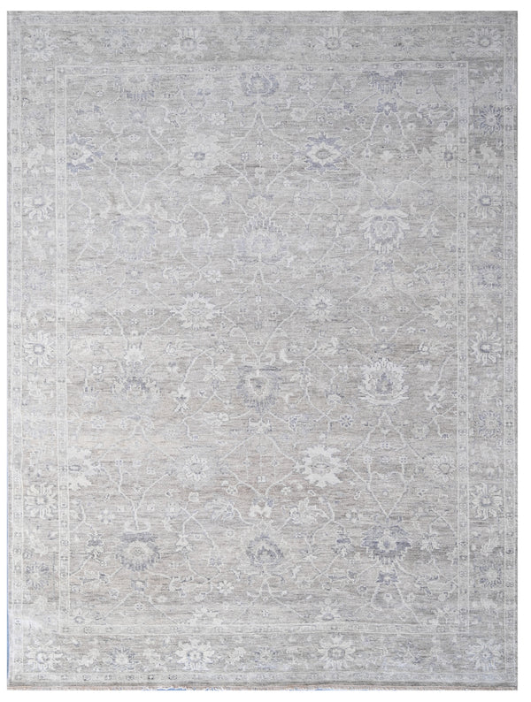Cloud Grey Hand Knotted Rug