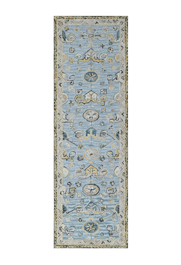 Azure Nomad Hand Tufted Runner