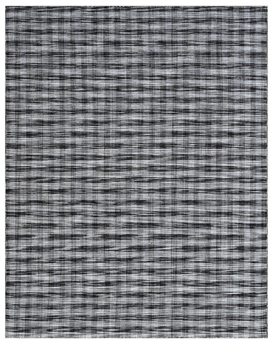 Black Modern Hand Woven Area Rug