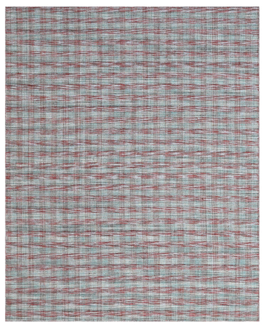 Rust Modern Hand Woven Area Rug