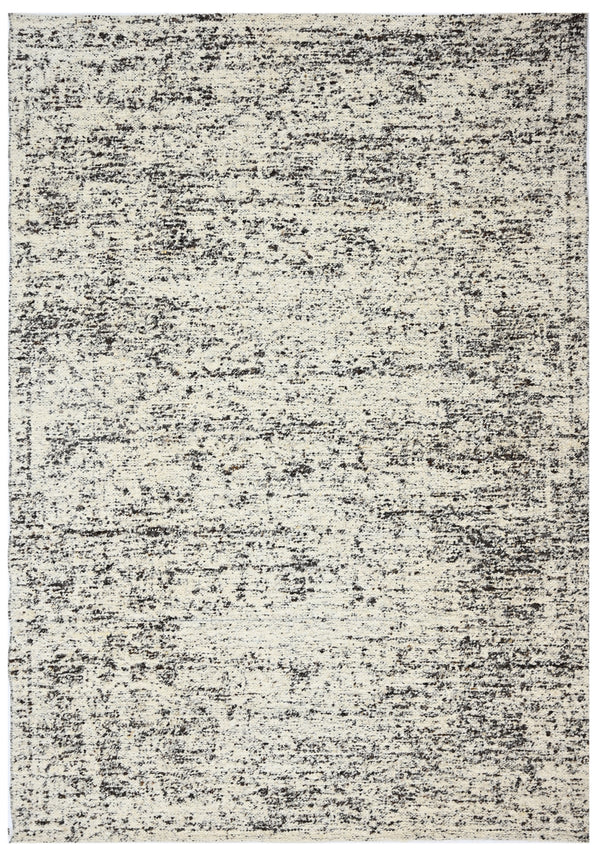 Modern Distressed Wool Dhurrie