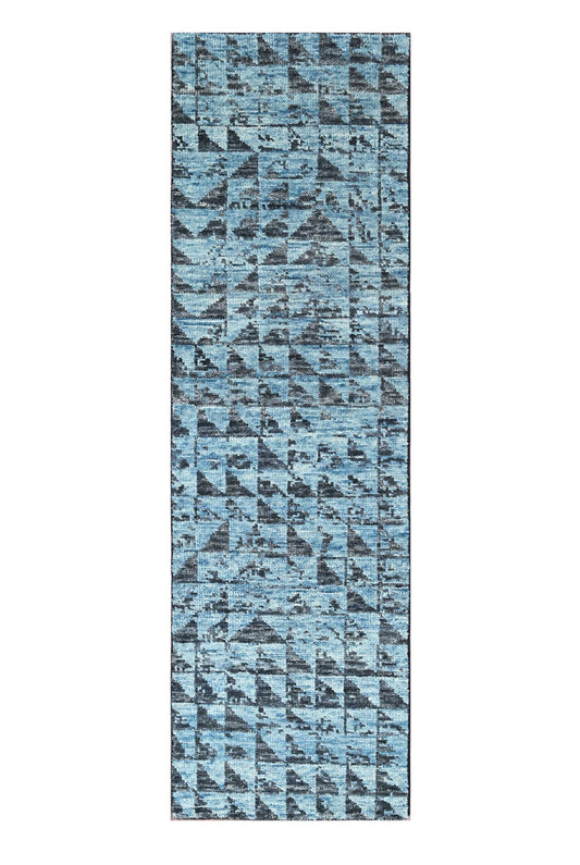 Inkstone Pattern Hand Knotted Runner
