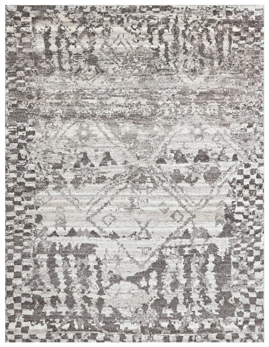Taupe Vintage Hand Knotted Wool Rug
