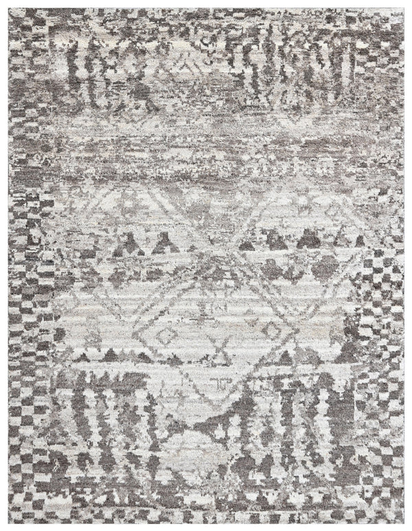 Taupe Vintage Hand Knotted Wool Rug