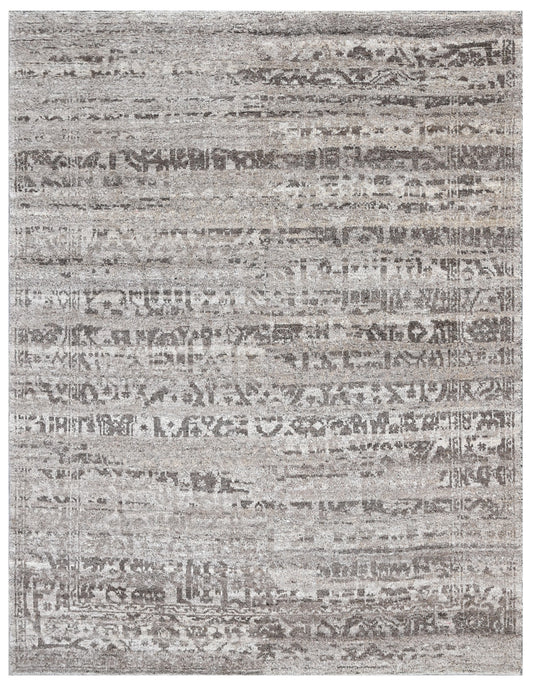 Luxury Distressed Neutral 100% Wool Rug