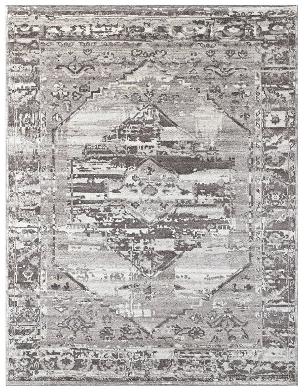 Ivory Camel Hand Knotted Vintage Medallion Rug