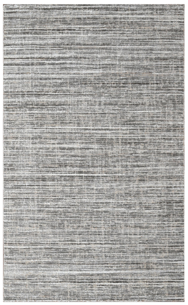 Tan Taupe Linear Striated Hand Woven Rug