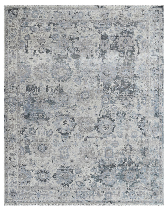 Oxford Grey Wool Area Carpet