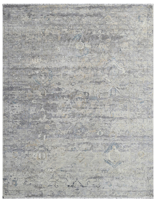 Antique Beige Hand Knotted Wool Carpet