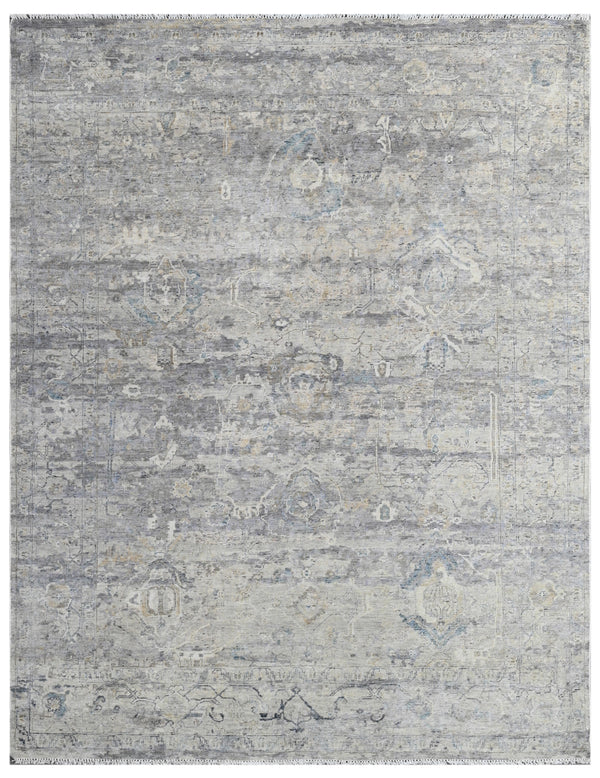 Antique Beige Hand Knotted Wool Carpet