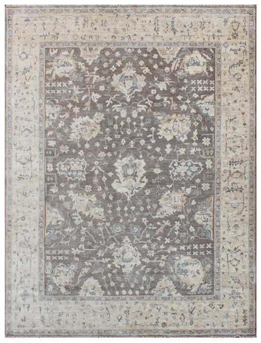 Slate Camel Hand Knotted Wool Rug
