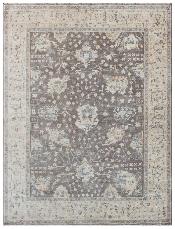 Slate Camel Hand Knotted Wool Rug