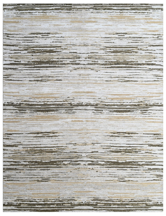 Desert Drift Beige Abstract Hand Knotted Rug