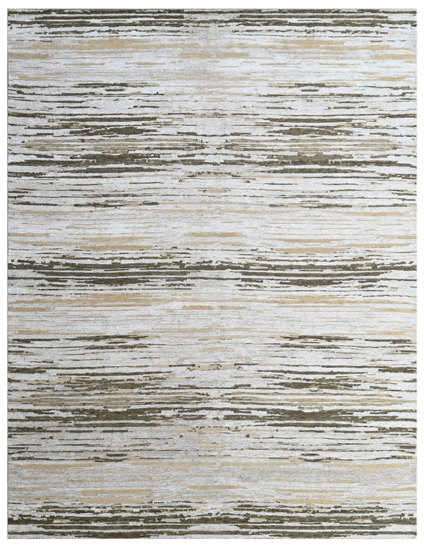 Desert Drift Beige Abstract Hand Knotted Rug