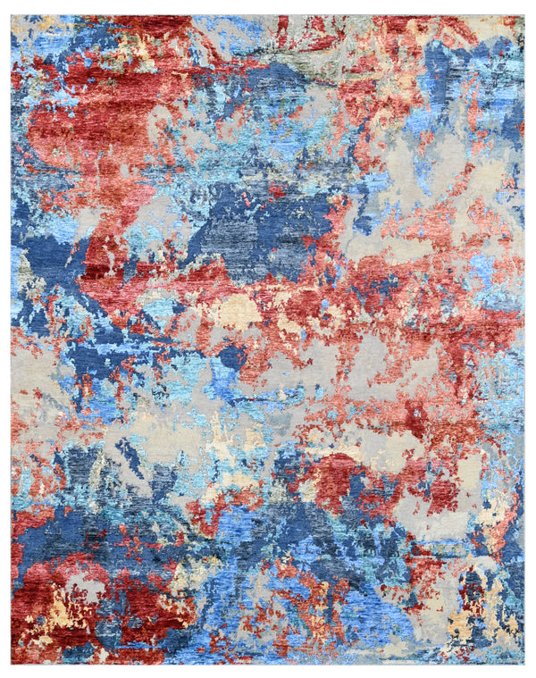 Ember Tide Multi Color Hand Knotted Rug