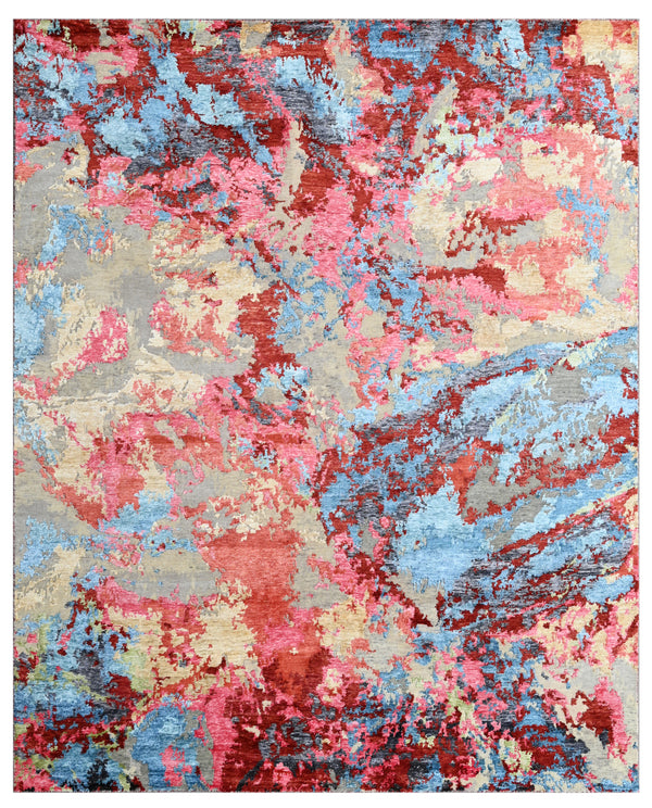 Aura Tangle Hand Knotted Rug