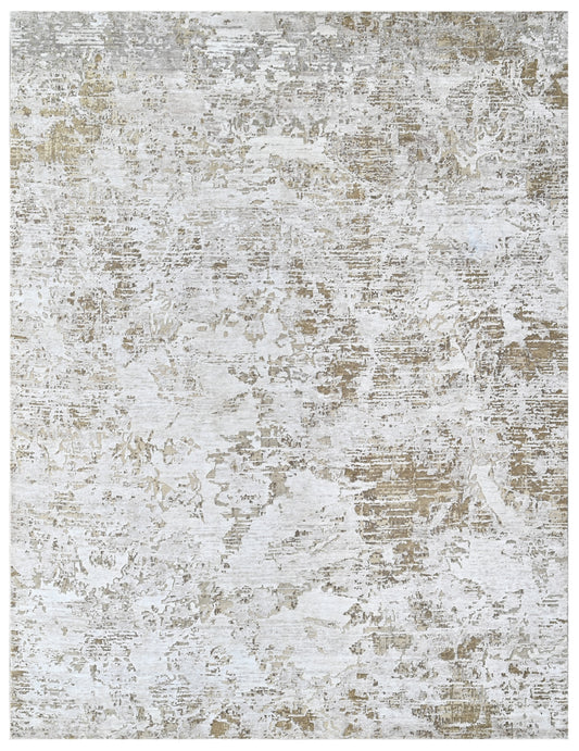 Ivory Dune Hand Knotted Wool & Bamboo Silk Rug