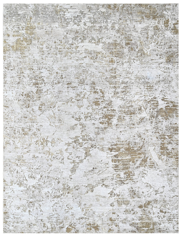 Ivory Dune Hand Knotted Wool & Bamboo Silk Rug