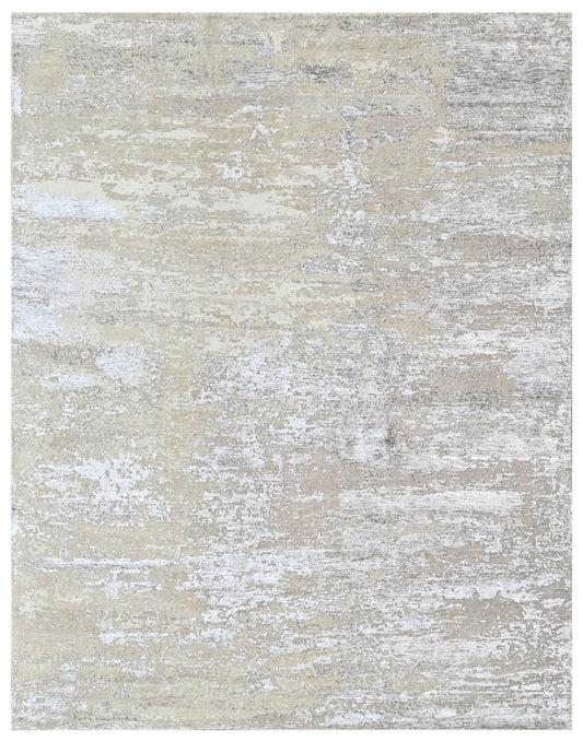 Desert Pearl Hand Knotted Wool & Bamboo Silk Rug