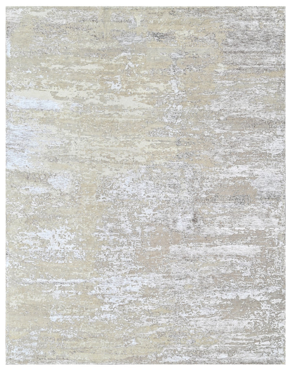 Desert Pearl Hand Knotted Wool & Bamboo Silk Rug